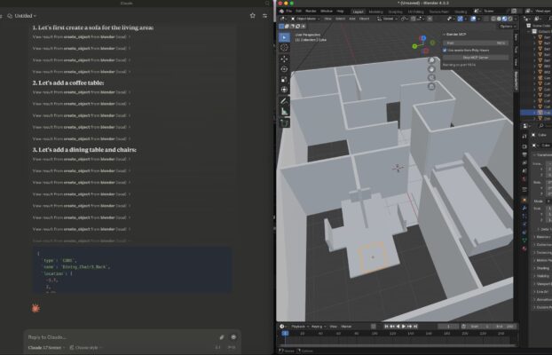 Exploring Anthropic’s MCP: Generating 3D Models in Blender with AI