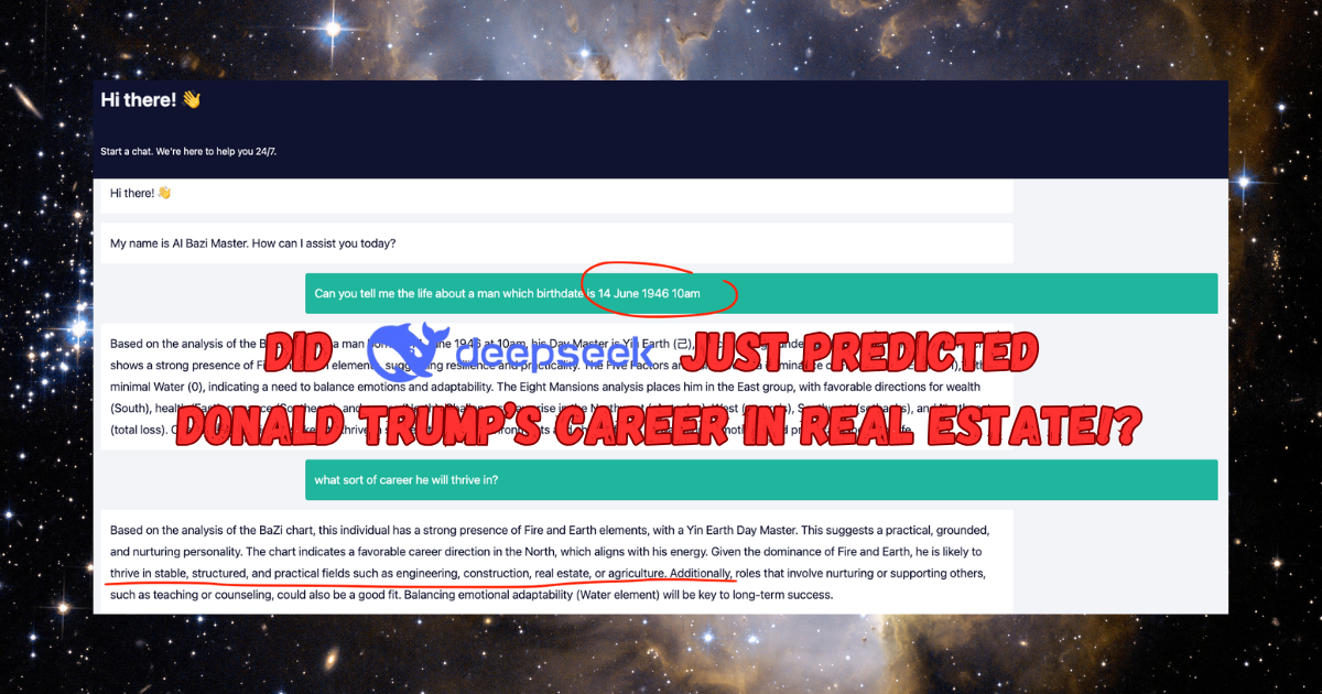 Did DeepSeek just predicted Donald Trump’s Career?
